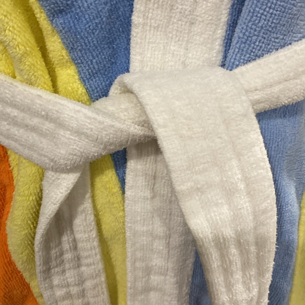 Vintage 80’s Cabana Resort Style Terrycloth Belted Robe w/Pockets |SZ L Unisex - Picture 8 of 8